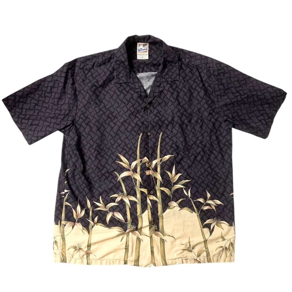 Vintage Hawaiian Togs | Men’s Purple Floral 100% Cotton Hawaiian S/S Shirt Sz XL